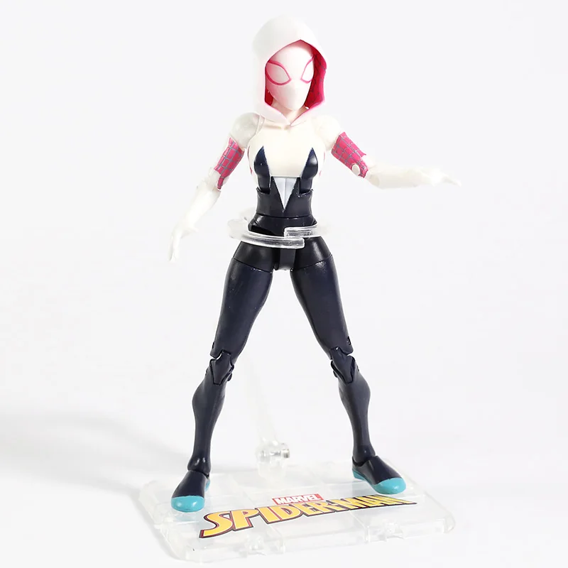 Marvel Человек-паук в толстовке Miles Morales Gwen Stacy черный костюм Человек-паук 2099 ПВХ фигурка Коллекционная модель игрушки
