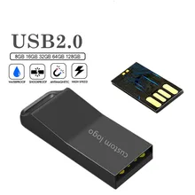 Металлический usb флеш-накопитель 128GB 64GB key cle usb 2,0 флеш-накопитель 32GB флеш-накопитель 16GB 8GB флеш-накопитель memoria usb принт логотипа