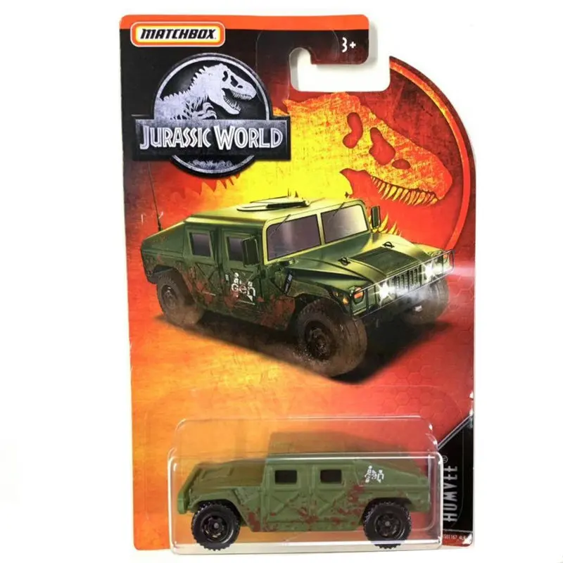 Спичечная коробка машина 1: 64 Автомобиль мир Юрского периода BENZ G63 AMG HUMVEE INGEN металлическая литая модель автомобиля коллектор издание детские игрушки подарок - Цвет: HUMVEE (FMW90-4)