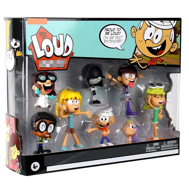 Громкий дом фигурка 8 шт./компл. Lincoln Clyde Lori Lily Leni Lucy Lisa Luna фигурка игрушки для детей