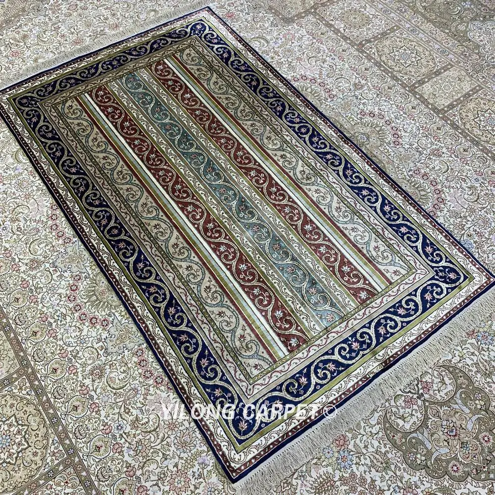 YILONG 3'x5' классический дизайн персидский шелковый ковер ручной работы для дома(HF244B