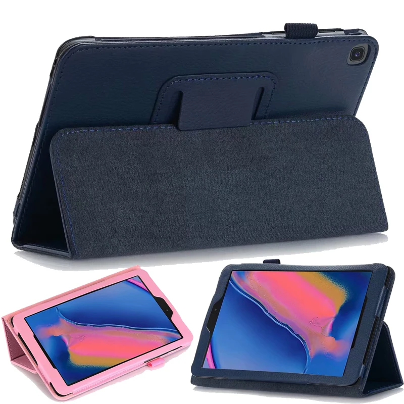 Smart Tablet Case For Samsung Galaxy Tab A 8 With S Pen 2019 8.0 Leather Flip Stand Cover SM-P200 P205 Case Auto Sleep Wake