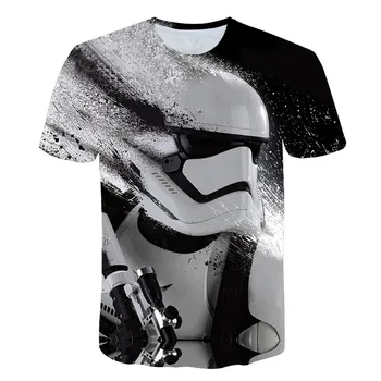 

2019 novelty t shirt New Star Wars T-shirt cartoon harajuku kids comfort fashion hiphop children funny tops