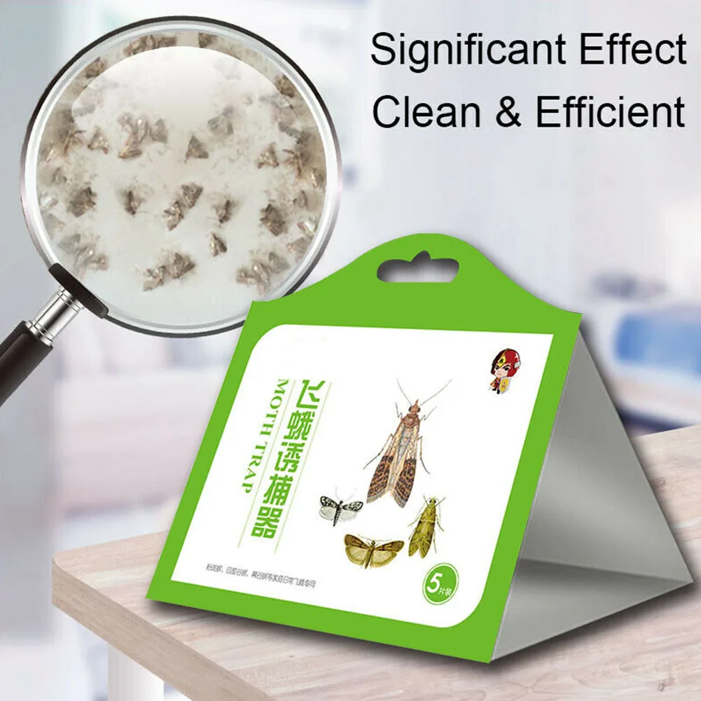 

Adhesive Safe Accessories Catching Home Professional Moth Trap Pheromone Attractant Flies Killer Kitchen Food Clothes Hanging