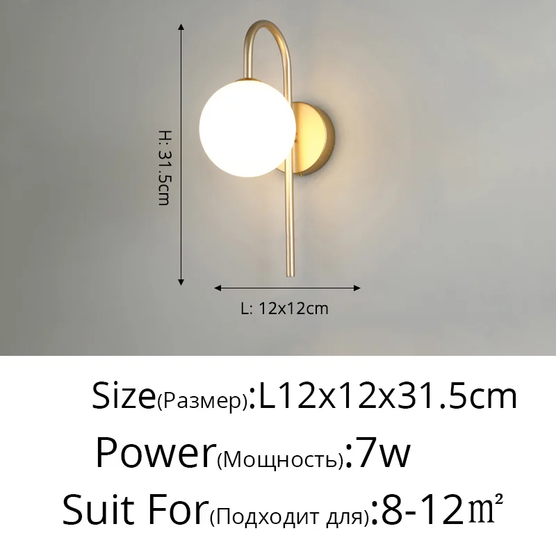 Nordic New Modern LED Wall Lamps With Bulbs Living Study Room Bedroom Bedside Corridor Aisle Apartment Lights Indoor Lighting wall light fixture Wall Lamps