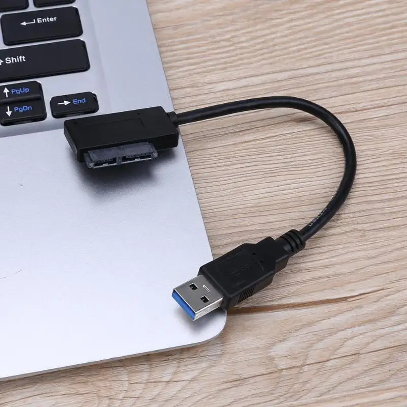 30 см USB 3,0 для SATA 7+ 6 Pin Кабель-адаптер Внешний HDD жесткий диск конвертер оптический привод CD-ROM диск кабель для передачи данных