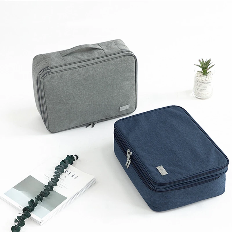 Document Passport Organizer Pouch Business Travel Ipad Passport Holder Cationic Cloth File Certificate Storage Bag Accessories