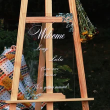 Свадебные, на заказ, Mori Western, свадебные, акриловые, добро пожаловать, водная карта, гид, Визитная доска, вечерние