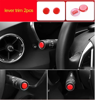 

For Chevrolet Camaro Bumblebee 2017-2020 chrome red color lever trim 2pcs