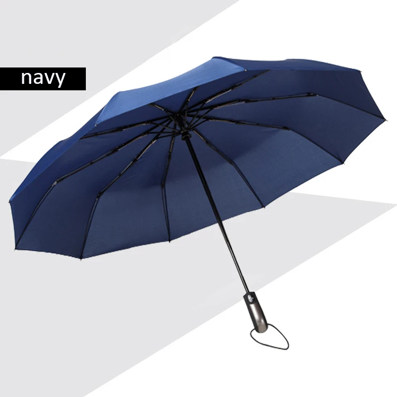 Ветронепроницаемый складной автоматический зонт авто роскошный сильный Ветрозащитный зонты 10 к дождь для мужчин женщин солнце дождь винил зонтик