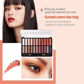 

22 Color Professional Makeup Eyeshadow Pearlescent Matte Make Up Natural Lasting High Color Rendering Eye Shadow Palette TSLM2