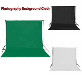 

1.5x3m Photography Background Cloth Polyester Cotton Washable Studio Photography Backdrop White Black Green Screen 1.6X3m