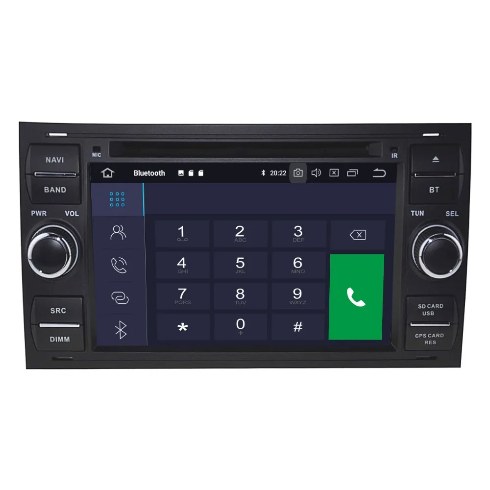 DSP ips Android 9 2 DIN экран автомобиля gps-навигация, dvd-плеер радио для Ford Transit focus подключения S-MAX Kuga Mondeo мультимедиа