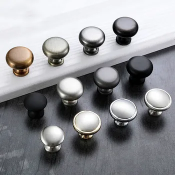 

JD Modern Single Hole Mini Handles Matte Black Cabinet Handle Door Drawer Minimalist Button Furniture Wardrobe Door Knobs 641