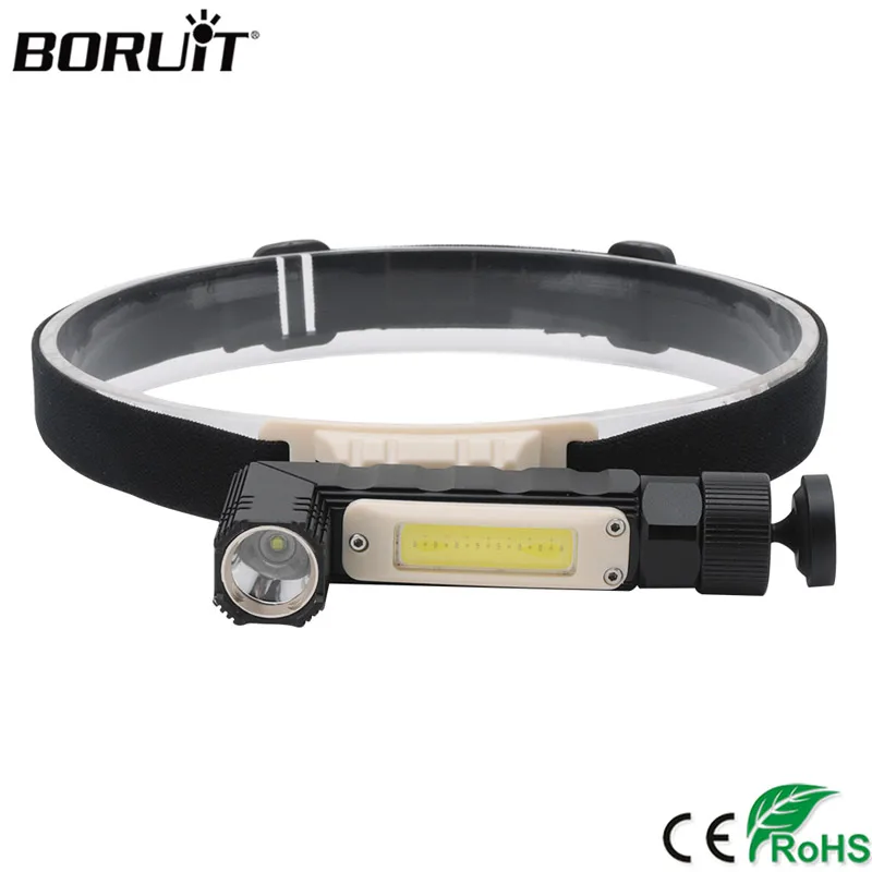 Светодиодный фонарик BORUit COB XPE Power ful перезаряжаемый светодиодный с поворотом на