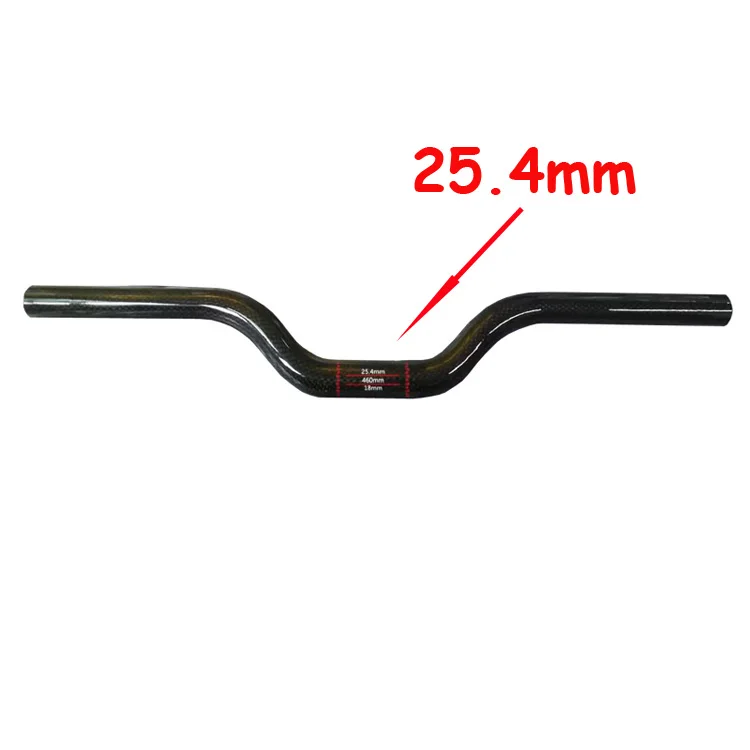3k glossy 440mm Супер светильник, углеродный руль для горного велосипеда, руль для горного велосипеда, углеродный руль для велосипеда, запчасти для велосипеда 25,4 мм - Color: 3k glossy 440mm