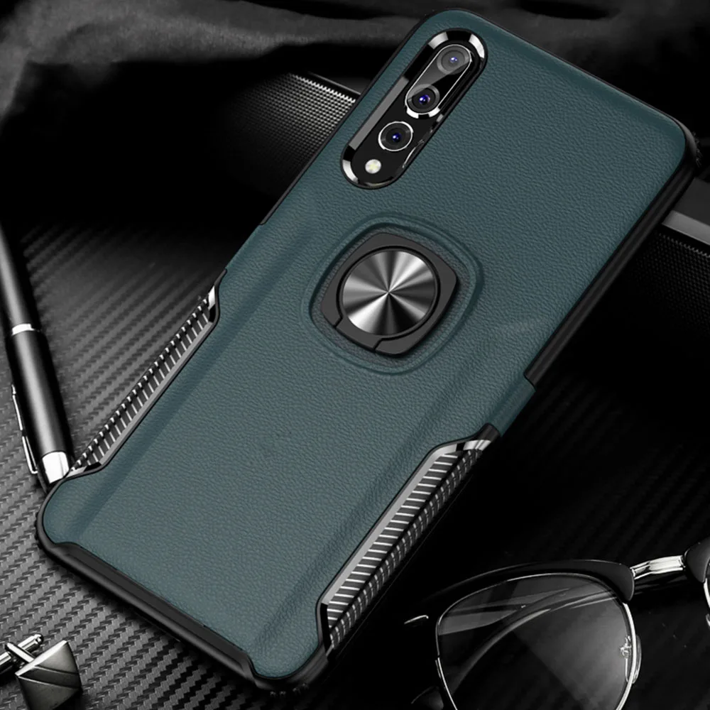 Магнитный кожаный чехол для телефона huawei mate 10 20 30 P30 P20 Lite Pro Honor Play 8X Max 10 Lite 20 Pro P Smart Nova 3 Чехол - Цвет: Navy