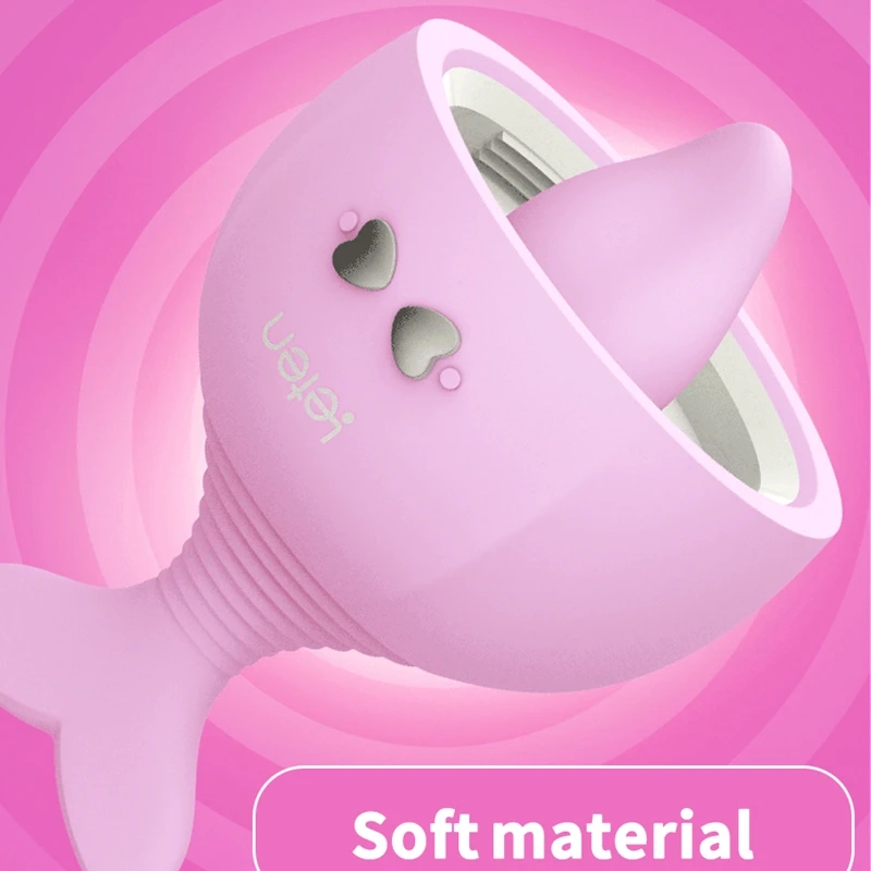Leten Sucking Vibrator Female Tongue Lick Nipple Clit Pussy Oral Blowjob Clitoris Stimulator Sucker Vibrating Sex Toy for Couple 3