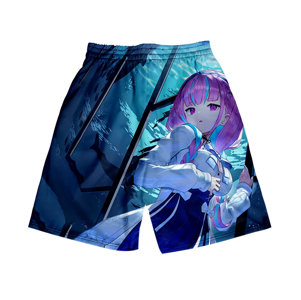 HOLOLIVE VTuber minato aqua 3D print Summer Men's Recreational style shorts Harajuku Kawaii Beach Shorts 4