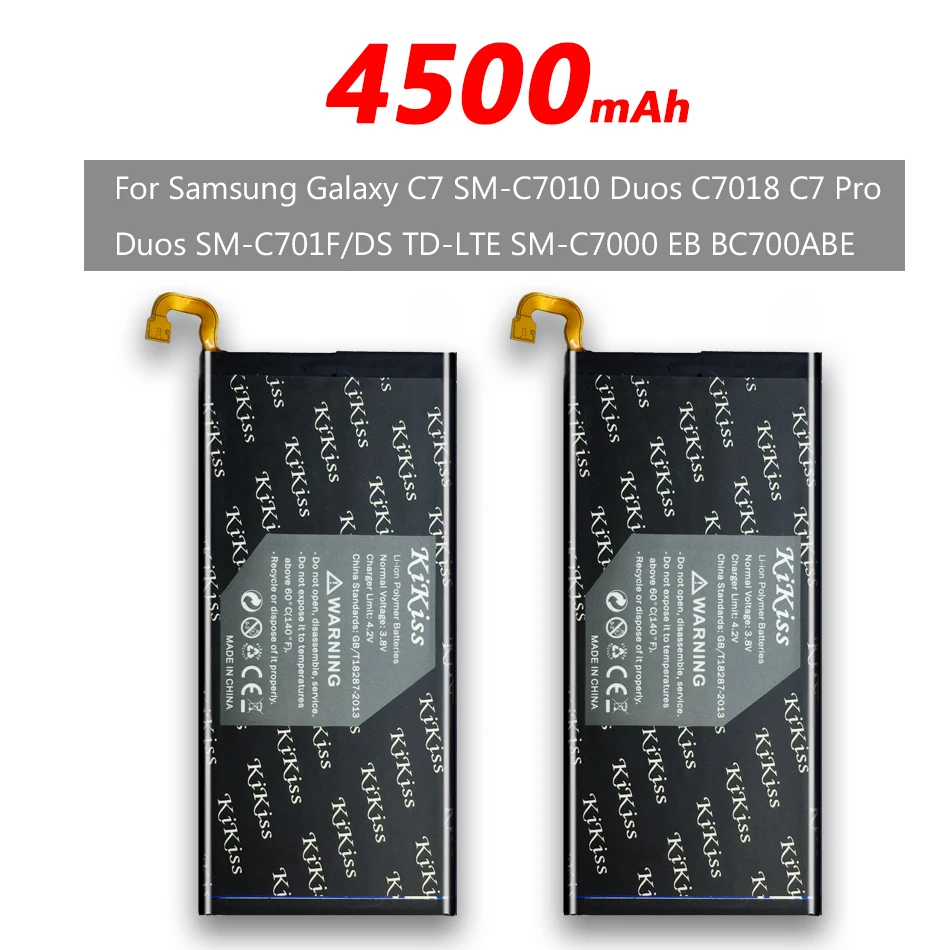 Бесплатный инструмент аккумулятор для телефона samsung Galaxy C7 SM-C7010 Duos C7018 C7 Pro EB-BC700ABE 4500 мАч+ номер отслеживания