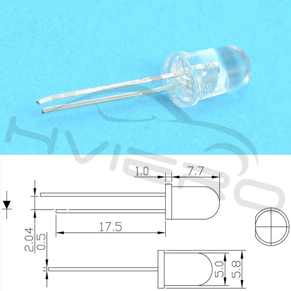 Hviero 100pcs F5 5mm Round Slow RGB Fast RGB Flash Diode Led Rainbow Multi Color Red Green Blue light emitting diodes water clear Lamp