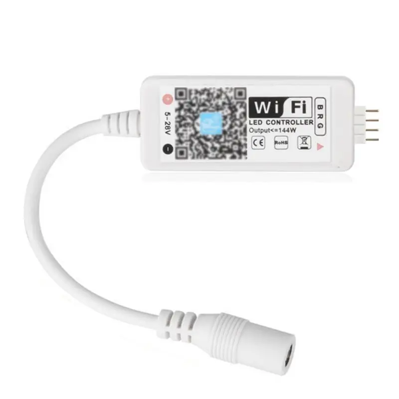 

WiFi Wireless LED Smart Controller Alexa Google Home IFTTT Compatible,Working with Android,iOS System, GRB,BGR, RGB LED Strip