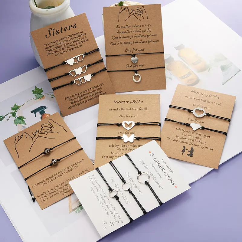 Braccialetti madre figlia / Regalo coordinato per 2 sorelle / Set