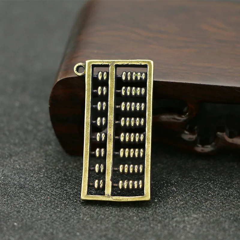 Креативный Ретро латунный кулон Abacus портативный мини-брелок автомобильное подвесное украшение Rijindoujin для мужчин и женщин