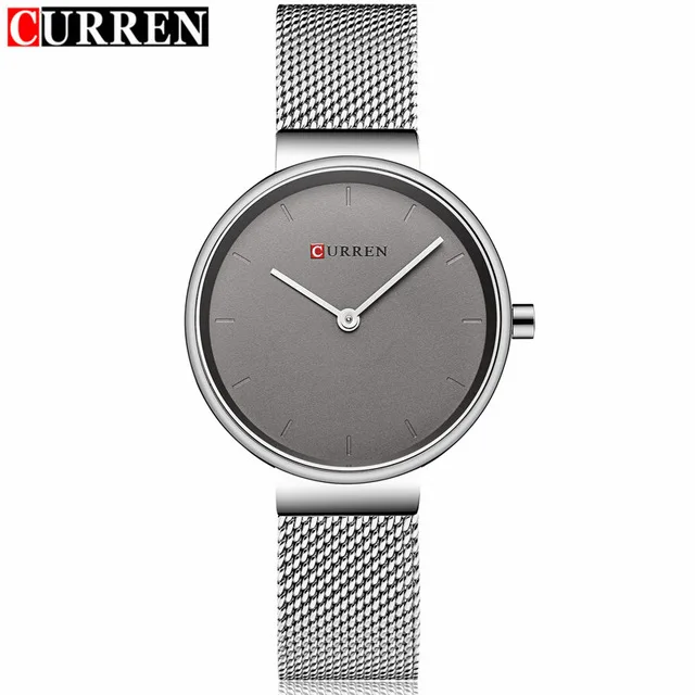 CURREN 9016 женские часы люксовый бренд сетчатый ремень женские кварцевые женские часы спортивные Relogio Feminino Montre Femme наручные часы - Цвет: white white