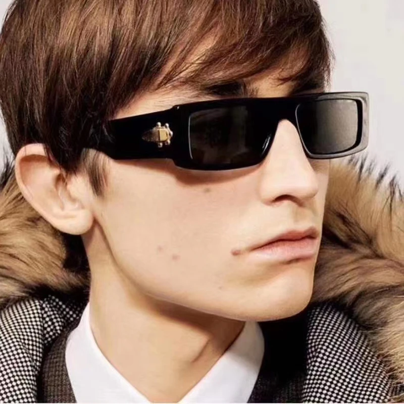 

QPeClou 2020 New Vintage Small Narrow Square Sunglasses Women Brand Designer Luxury Sun Glasses Men Retro Show Driving Shades