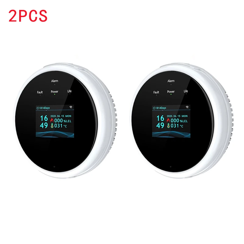 emergency strobe lights Wifi Natural Gas Sensor Combustible Household Smart LPG Gas Alarm Detector Leakage Sensor Wifi Temperature Detectors home panic button Alarms & Sensors