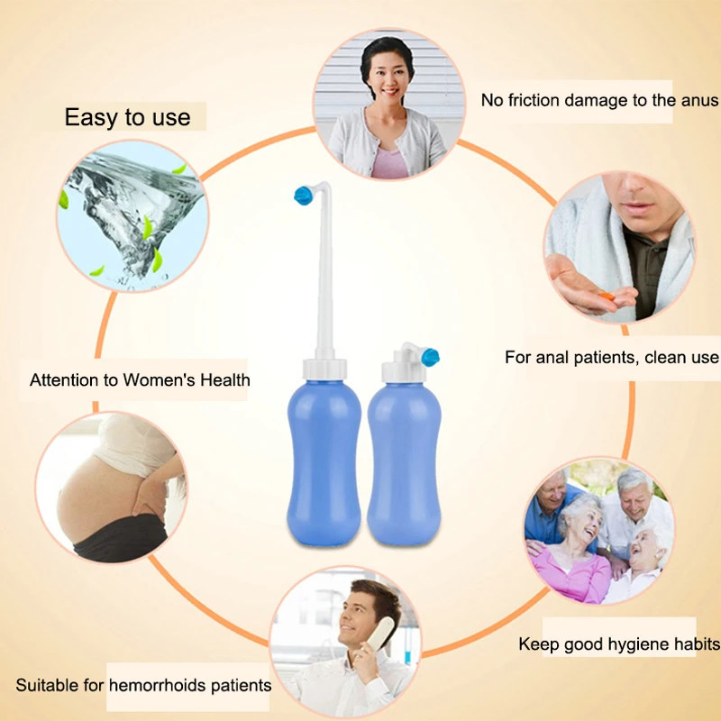 300ML Portable Bidet Ass Bidet Bottle Baby Hip Cleaning Women Enema Anal Bidets Anal Cleaner Bidet Shower