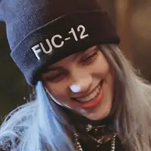 FUC-12 Billie Eilish Beanies акриловые повседневные мужские и женские вязаные зимние шляпы для мальчиков и девочек Skullies шапка с вышивкой Прямая