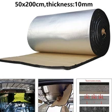 50*200 см теплоизоляционный коврик для автомобиля, грузовика, брандмауэра, звукоизоляционный коврик, хлопок, подходит для шасси, багажника, багажника, тепловая пена