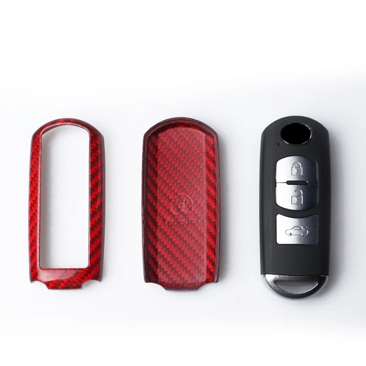 Чехол для ключей из углеродного волокна для Mazda 2 3 6 Atenza Axela CX-5 CX5 CX 5 CX-7 CX-9 Smart Key