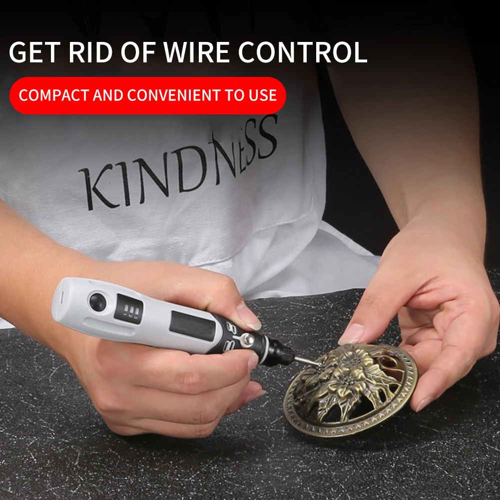 Резьба по дереву, рукоделие, гравировка, ручка, мини, сделай сам, беспроводная, зарядка через usb, переменная скорость, многофункциональная электрическая шлифовальная машина