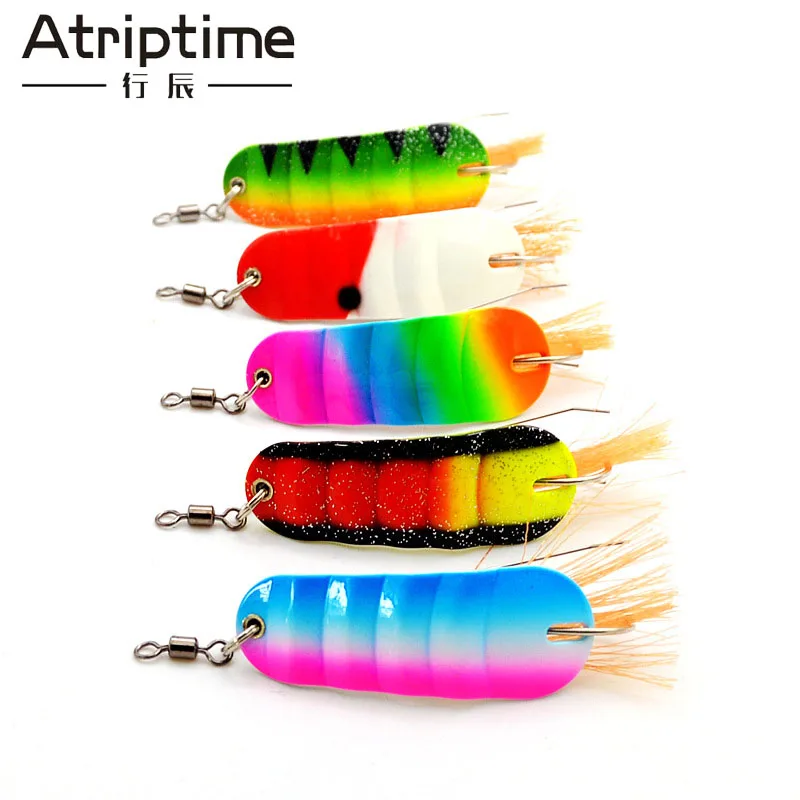 News 21G 6.2CM Peche Spinner Fishing Lures Wobblers Jig Shone Metal Sequin Trout Spoon With Hooks for Carp Pesca Rainbow | Спорт и