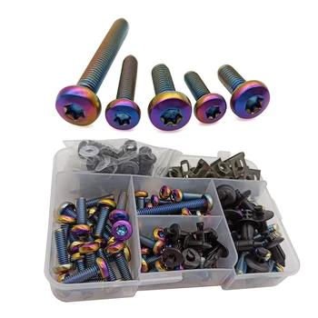 

M5 M6 Aluminum Motorcycle Fairing Screws Bolts Kit Inner Hexagon Motorbike Mount For Honda cbr 600 f 650f 900 rr 250 r 500r