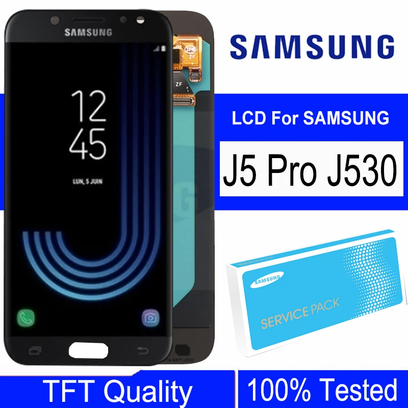 100% протестированный 5 2 дюймовый TFT-дисплей для SAMSUNG Galaxy J5 PRO 2017 J530 J530F ЖК-сенсорный