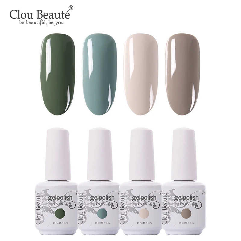 Clou Beaute 4 шт./лот 15 мл УФ-гель для ногтей УФ светодиодный гель лак для ногтей Гибридный Лаки гель лак для ногтей маникюр гель лак - Цвет: ZH18