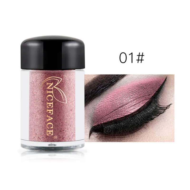 01 Shimmer Eye Shadow Косметика Макияж сияющий блеск жемчуг металлик Алмаз губы рыхлый пигмент порошок косметический макияж для глаз TSLM2 - Цвет: 01