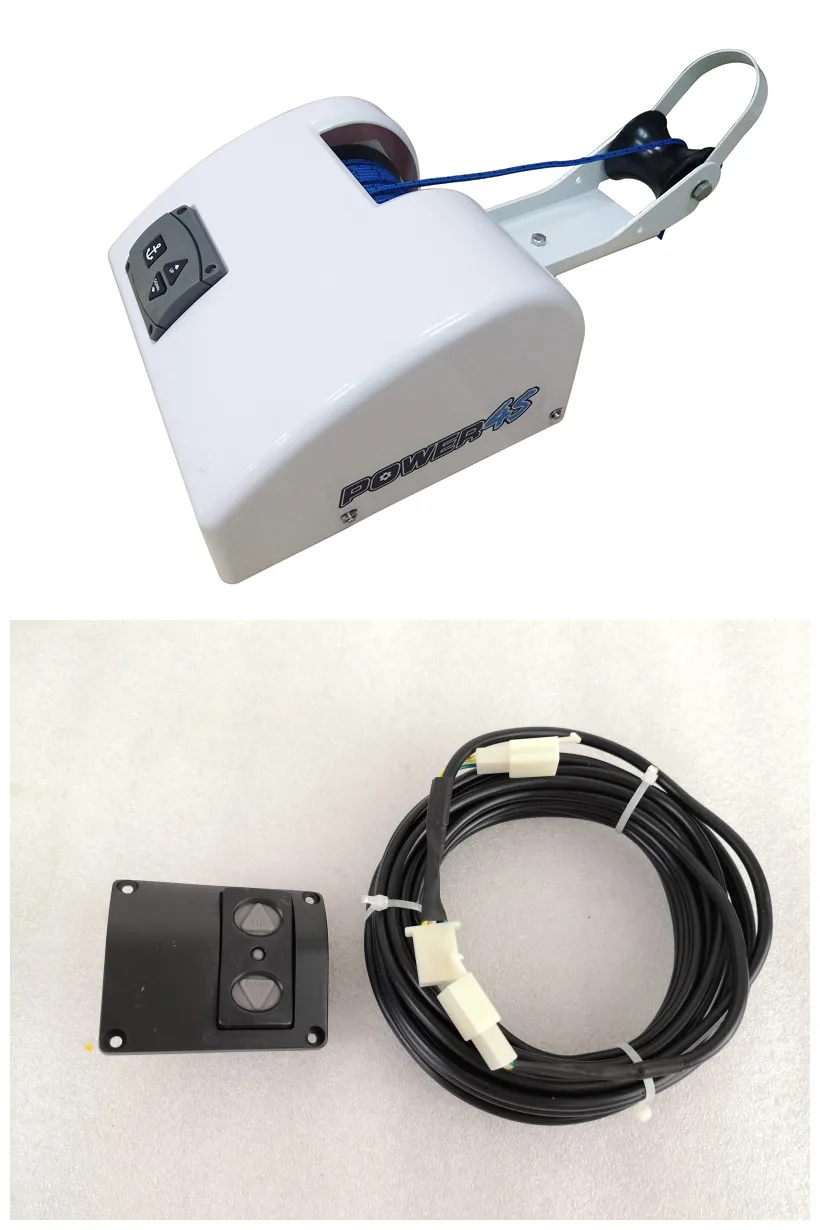 12V второй переключатель комплект Якорная Лебедка 25Lb для морской лодки соленой воды Понтон