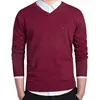 Brand Clothing New Spring Sweater Men Harmont V-neck Long Sleeve Solid Pull Embroidery Blaine Pullover Men Sweaters 1
