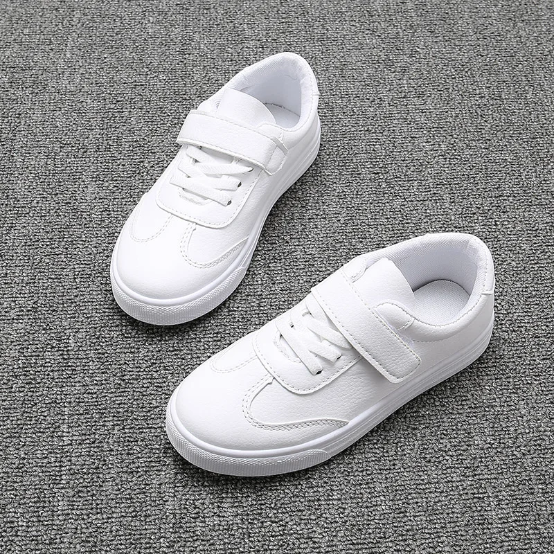 Kid Shoes Children Boys Girls Sneakers Solid Color White Baby Leisure Canvas shoes Primary School Shoes Soft Bottom SSJ015