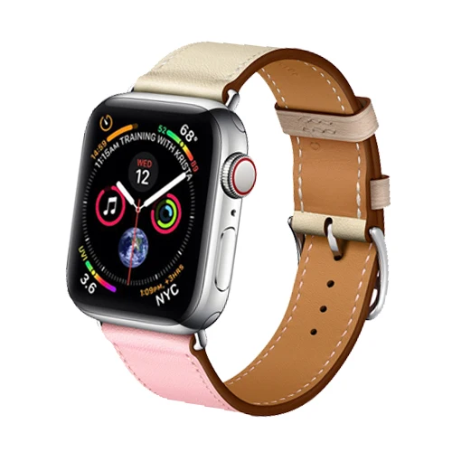 Кожаный ремешок для Apple watch band 4 5 3 44 мм 40 мм ремешок для часов One tour correa 42 мм 38 мм браслет iwatch аксессуары для ремешка - Цвет ремешка: 7-NEW