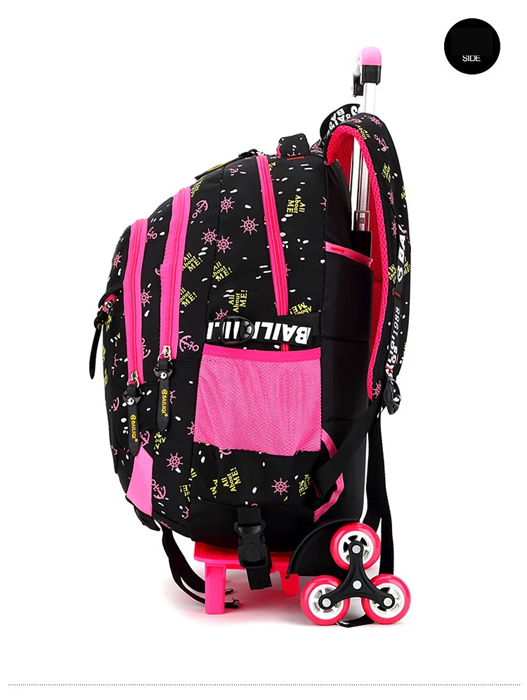 Детский Багаж для путешествий, школьная сумка, рюкзак на колесиках для девочек, рюкзак на колесиках для девочек, школьный рюкзак на колесиках для детей