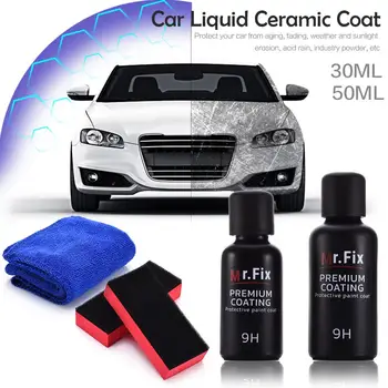 

30ml Car Polish Auto Liquid Ceramic Coat Gloss Hydrophobic Glass Coating Paint Upgraded 9H High Hardness Ceramic Coat