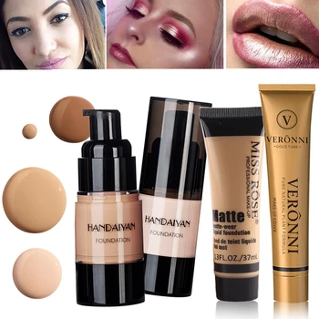 

Professional Makeup Foundation Cream Makeup Soft Matte Long Lasting Oil Control Concealer Foundation Cream Matte Base Brighten