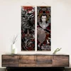 Wall Art Japan Samurai sakuran Scroll wall picture for living room aesthetic scroll paintings Vintage anime scroll poster ► Photo 2/6