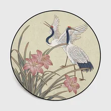 Китайский стиль круглый дверной коврик ковер для гостиной ванной комнаты детские коврики для спальни ковры компьютерный коврик на стул и на пол украшения